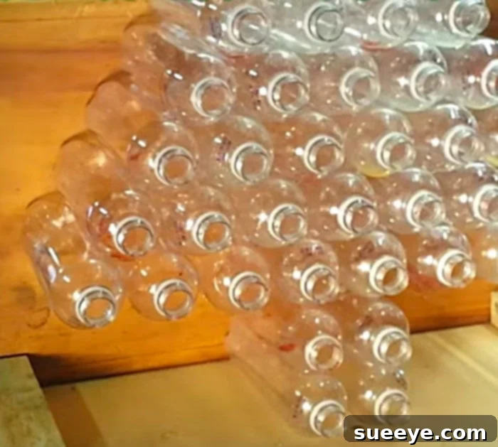 Bottle Tree Christmas Glow 4 How to make a DIY recycled plastic bottle light tree