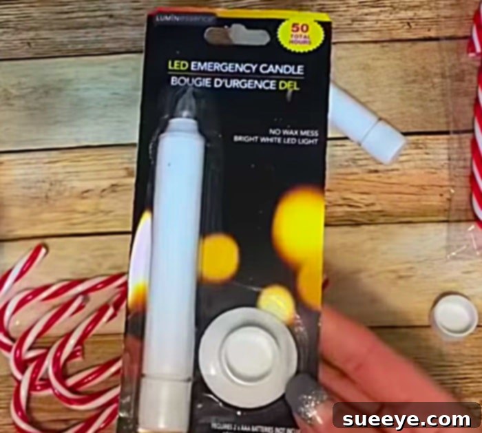 Candy Cane Lanterns 2 Learn to make a cheap DIY Candy Cane Luminary from Dollar Tree
