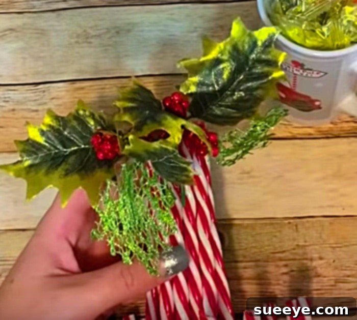 Candy Cane Lanterns 4 Try this tutorial and Learn to make a cheap DIY Candy Cane Luminary from Dollar Tree