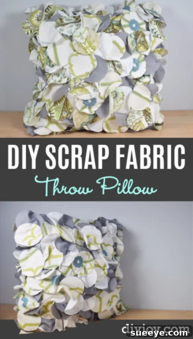 Creative Scrap Fabric Patchwork Throw Pillow for Home Decor