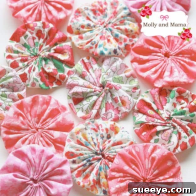 Easy Fabric Yo-Yo (Suffolk Puff) Craft for Embellishments