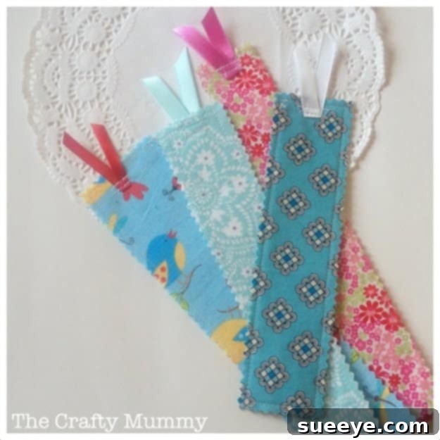 Creative Fabric Scrap Bookmarks for Readers