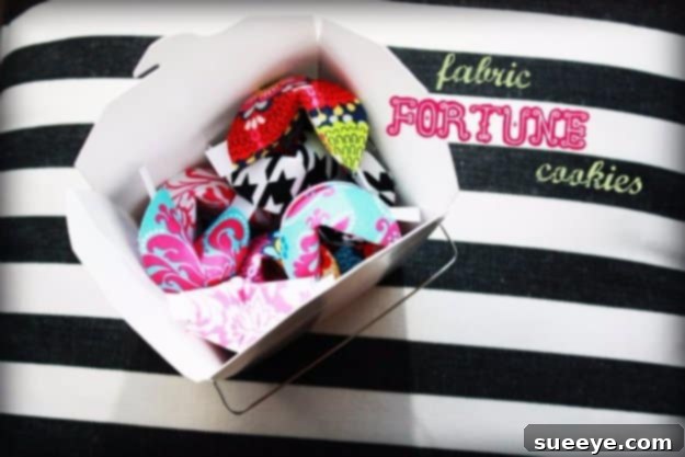 DIY Fabric Fortune Cookies for Gifts and Party Favors