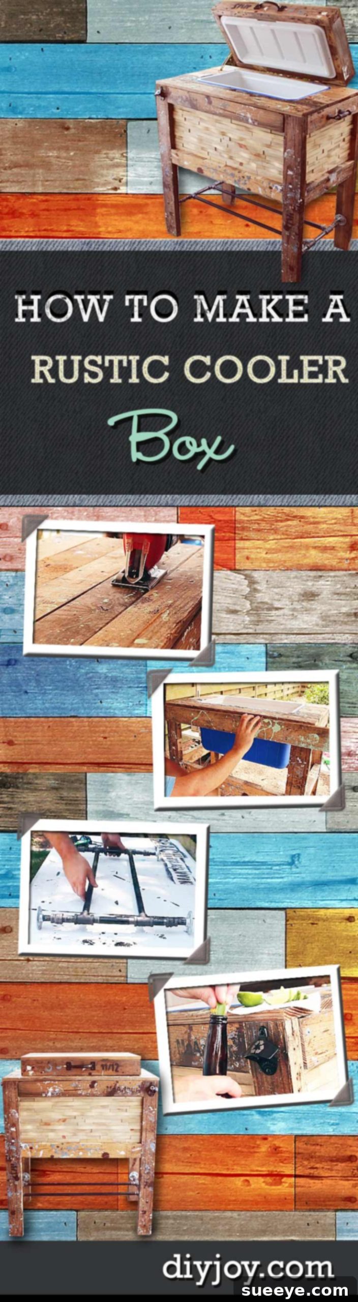 DIY Pallet Furniture Ideas - Rustic Cooler Box - Best Do It Yourself Projects Made With Wooden Pallets - Indoor and Outdoor, Bedroom, Living Room, Patio. Coffee Table, Couch, Dining Tables, Shelves, Racks and Benches Pallet Cooler Box - Outdoor Pallet Furniture for Parties
