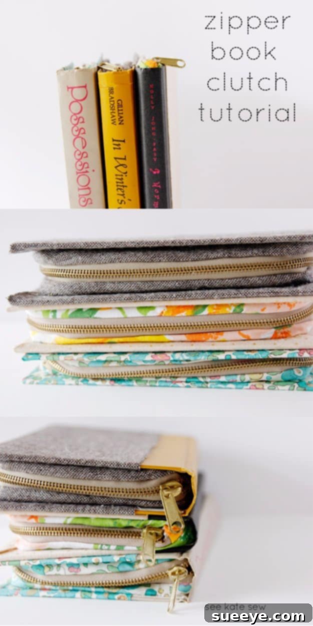 Easy Sewing Projects to Sell - Zipper Book Clutch - DIY Sewing Ideas for Your Craft Business. Make Money with these Simple Gift Ideas, Free Patterns #sewing #crafts Easy Sewing Projects to Sell - Zipper Book Clutch - DIY Sewing Ideas for Your Craft Business. Make Money with these Simple Gift Ideas, Free Patterns #sewing #crafts