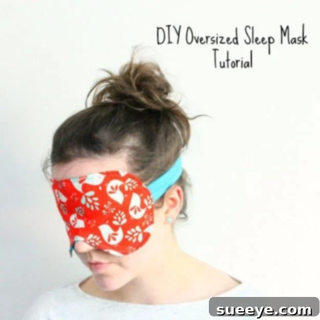 Easy Sewing Projects to Sell - How To Sew An Oversized Sleep Mask - DIY Sewing Ideas for Your Craft Business. Make Money with these Simple Gift Ideas, Free Patterns #sewing #crafts Sewing Projects to Make and Sell - How To Sew An Oversized Sleep Mask- Things to Sew and Sell on Etsy - DIY Projects to Sell for Profit