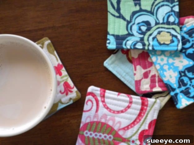 Easy Sewing Projects to Sell - DIY Quilted Coasters - DIY Sewing Ideas for Your Craft Business. Make Money with these Simple Gift Ideas, Free Patterns #sewing #crafts Sewing Projects to Make and Sell -How to Make Fabric Coasters - Easy Quilting Ideas - Things to Sew and Sell on Etsy - DIY Projects to Sell for Profit - DIY Home Decor Ideas to Sew