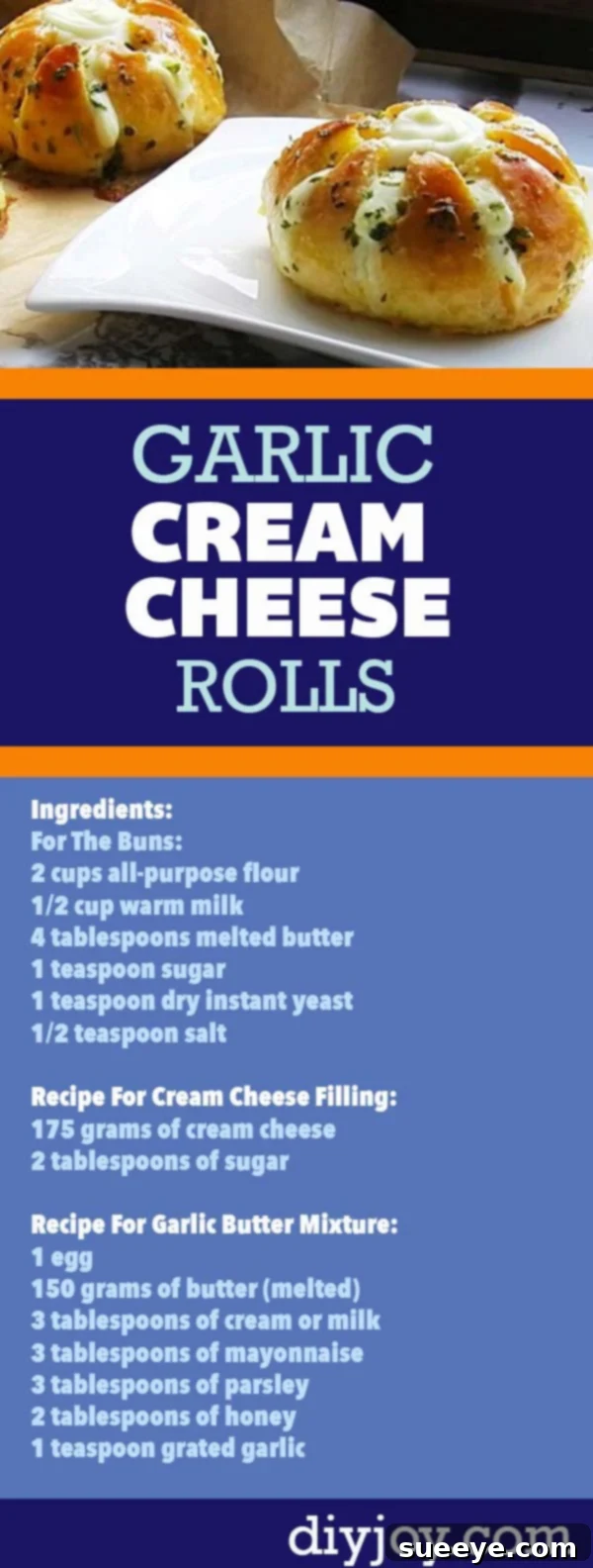 Decadent Cream Cheese Garlic Bread 2 Easy Bread Recipes - Garlic Bread With Cream Cheese Stuffed Rolls - East Garlic Bread Recipe - Quick Dinner Ideas for Side Dishes and Recipes for Rolls