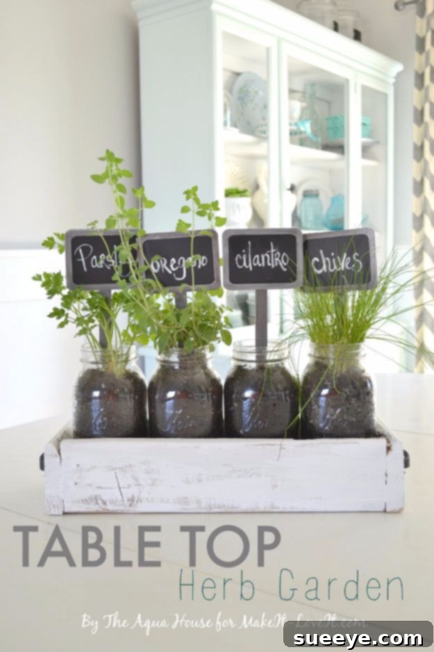 Creative DIY Mothers Day Gifts Ideas - Table Top Herb Garden from an Old Pallet - Thoughtful Homemade Gifts for Mom. Handmade Ideas from Daughter, Son, Kids, Teens or Baby - Unique, Easy, Cheap Do It Yourself Crafts To Make for Mothers Day, complete with tutorials and instructions #mothersday