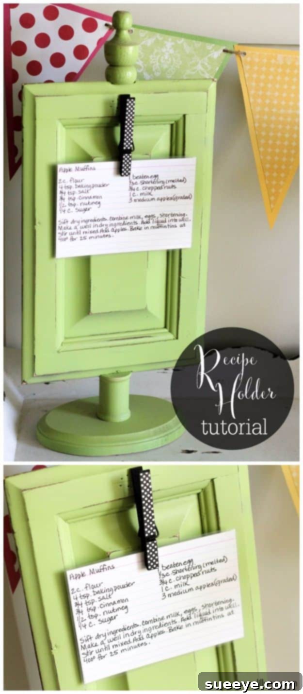Creative DIY Mothers Day Gifts Ideas - Recipe Holder - Thoughtful Homemade Gifts for Mom. Handmade Ideas from Daughter, Son, Kids, Teens or Baby - Unique, Easy, Cheap Do It Yourself Crafts To Make for Mothers Day, complete with tutorials and instructions #mothersday