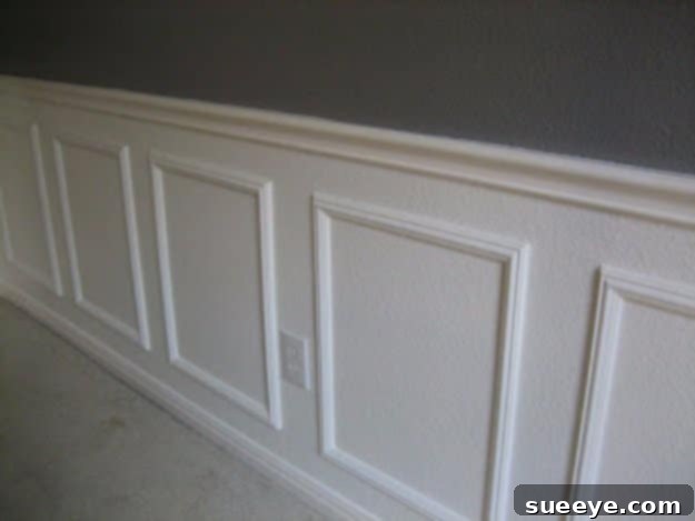 Easy Wall Panel Accent for Home Decor Wainscoting Installation Without Power Tools