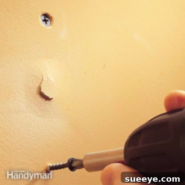 Easy Drywall Nail Hole Fix for Smooth Walls Repairing Popped Drywall Fasteners