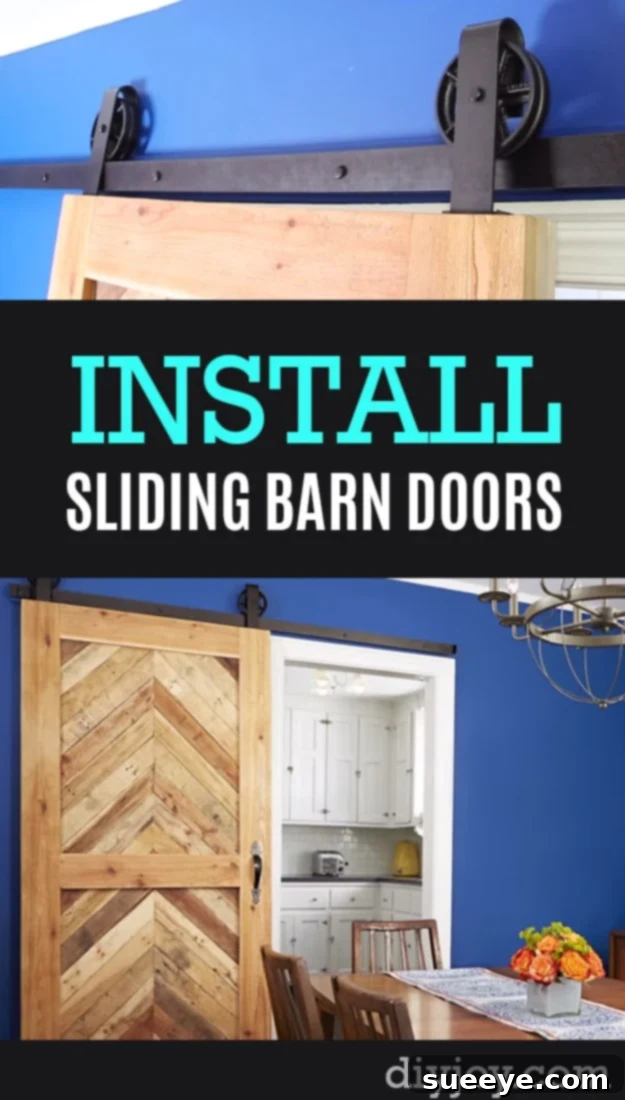 Rustic Interior Door Installation Hack for Tight Spaces Space-Saving Sliding Barn Door DIY