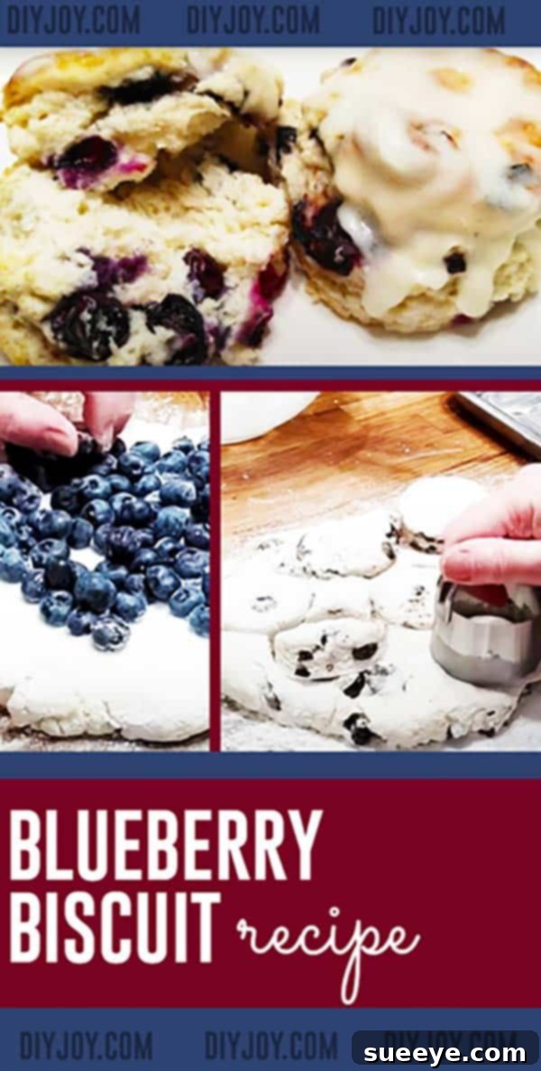 Perfectly Pillowy Blueberry Biscuits 4 Easy Biscuit Recipes for Breakfast - How to Make Biscuits With Blueberries - Homemade Breakfast Breads for Brunch Ideas - Fruit Recipes for Morning