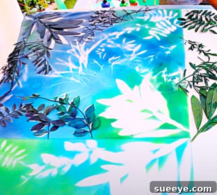 Craft a Beautiful Fall Foliage Tablecloth 3 Use Fabric Paint To Make a Fall Tablecloth - Easy DIY Tablecloth - DIY Fall Decorations Spray Painting