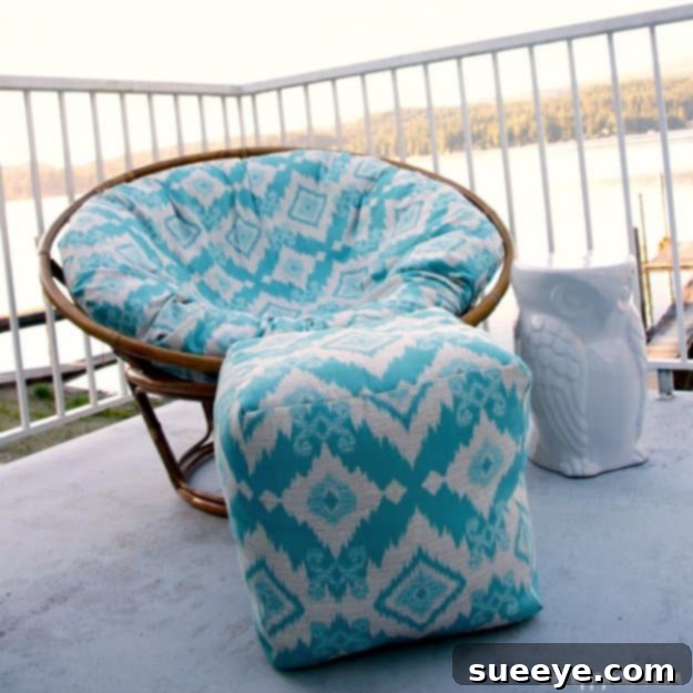 Indoor/Outdoor Pouf Ottoman Guide Weather-resistant Indoor Outdoor DIY Pouf Ottoman for patios