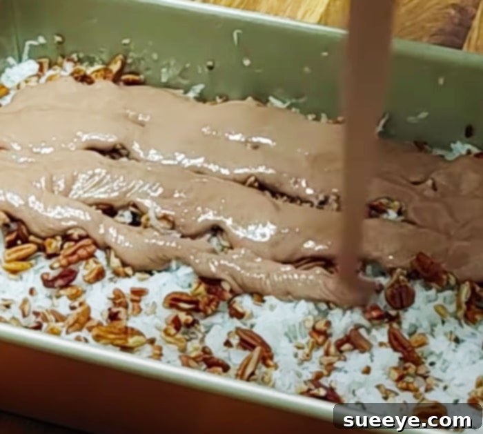 The Secret to a Spectacular Earthquake Cake 3 Baked German Chocolate Earthquake Cake - Gooey Cream Cheese Dessert