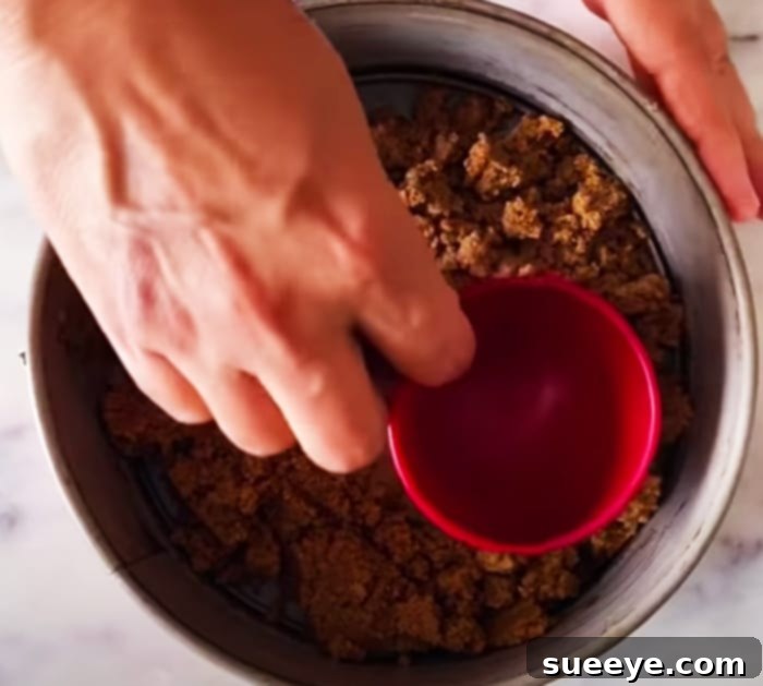 Crispy Biscuit Crumbs Form the Perfect Cheesecake Crust