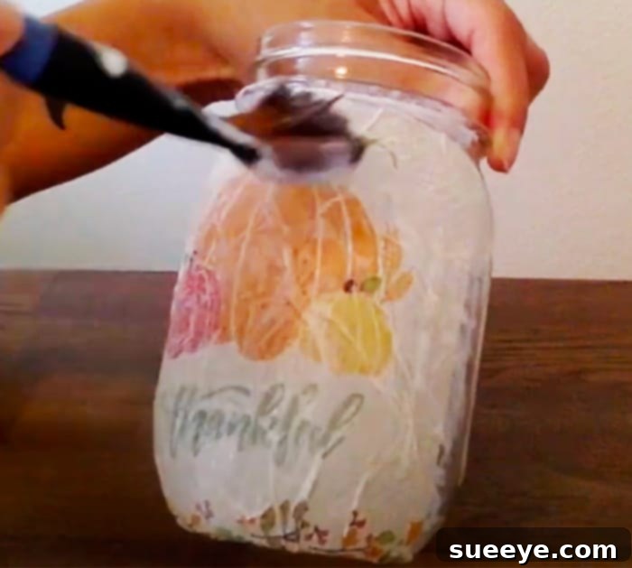 How To Make Fall Candle Holders - Mason Jar Projects - Easy and Simple Mason Jars