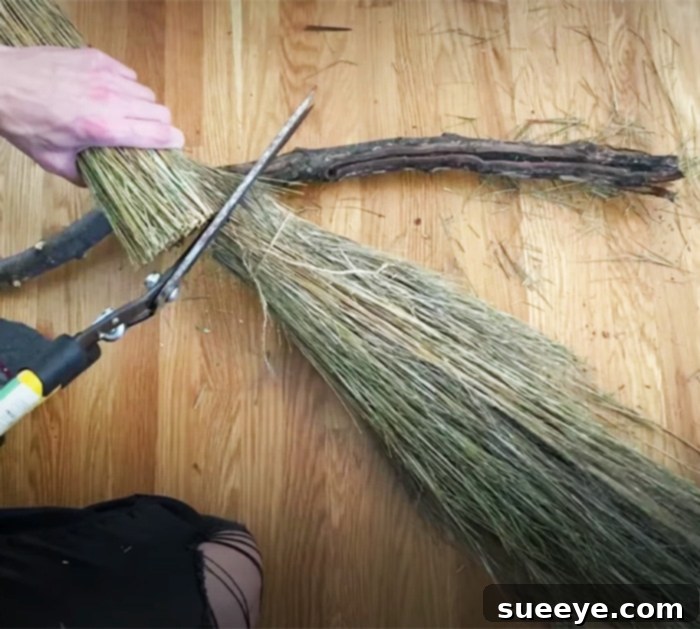 Conjure Your Custom Broom 2 Use Craft Grass To Make Witch Broom - DIY Witch Broom