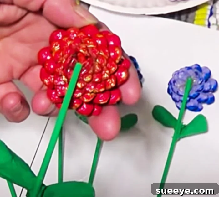 Transform Pinecones into Floral Art 3 Pinecone Ideas - Flower Pinecone - Nature's Own Decor