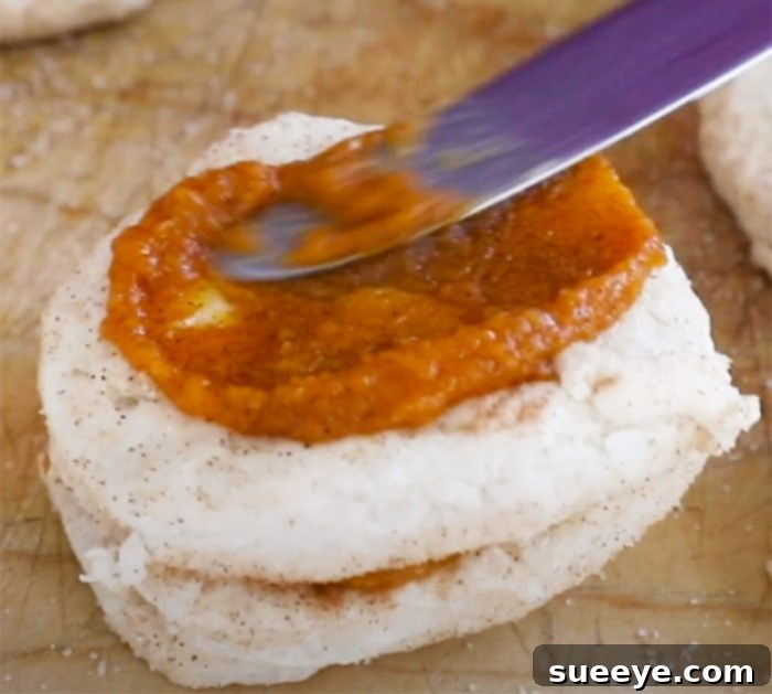 Use Canned Biscuits To Make Pumpkin Bread - Canned Biscuits Recipe, showing the finished glazed pumpkin bread.