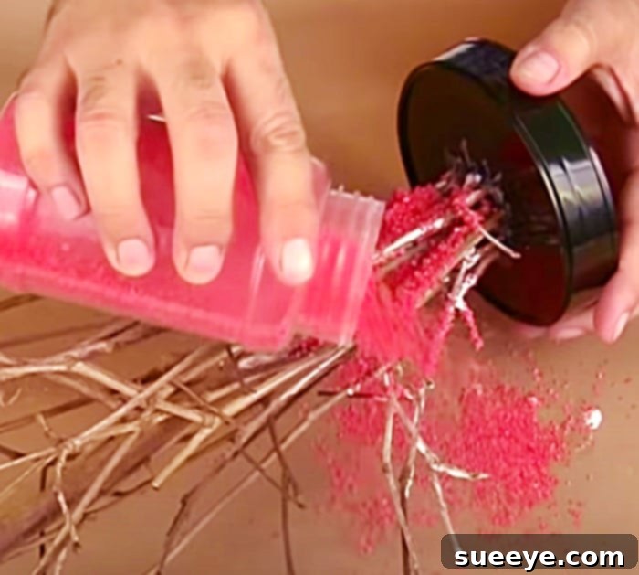 Craft Your Own Faux Coral Centerpiece 2 Faux Coral Centerpiece Structure - DIY Ocean Decor - Twigs and Rocks
