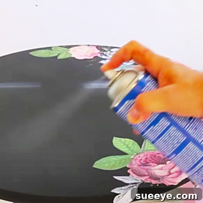 DIY Victorian Gothic Table Makeover: Detailed Decoupage and Finishing Layers