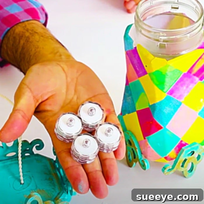 How To Turn Glass Jars Into Carnival Lanterns - DIY Light Ideas - DIY Outdoor Lighting