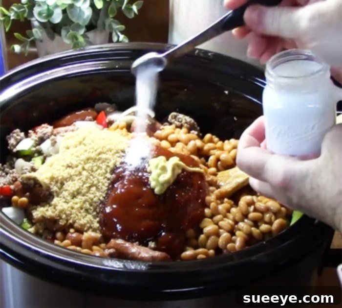 Creamy Slow Cooker Lil Smokies Casserole 3 Easy Beanie Weenie Dinner - Lil Sausages Recipe - Winter Meal Recipe