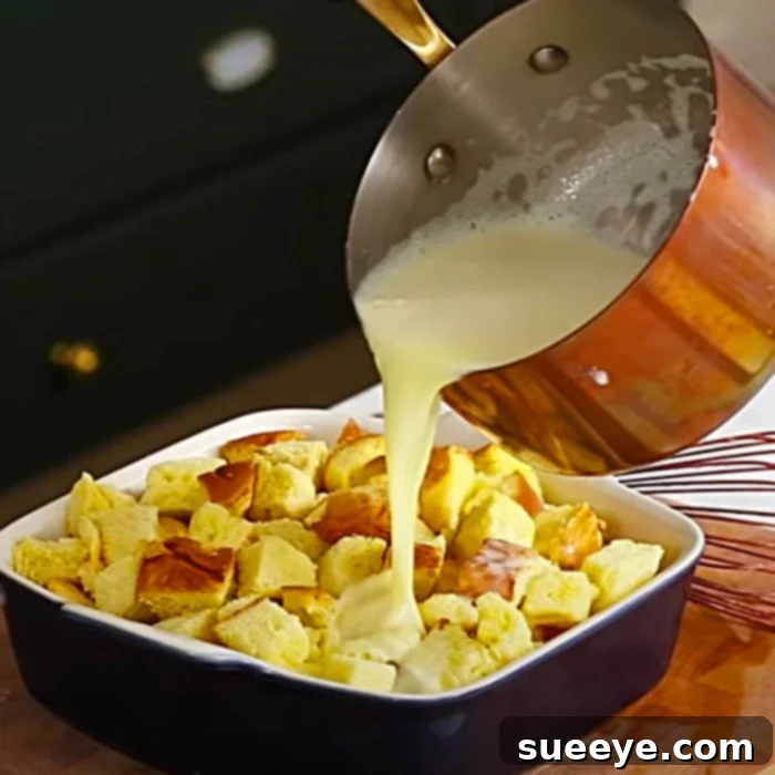 Simple Bread Pudding Bliss 3 Classic Old Fashioned Bread Pudding with Rich Liqueur Sauce