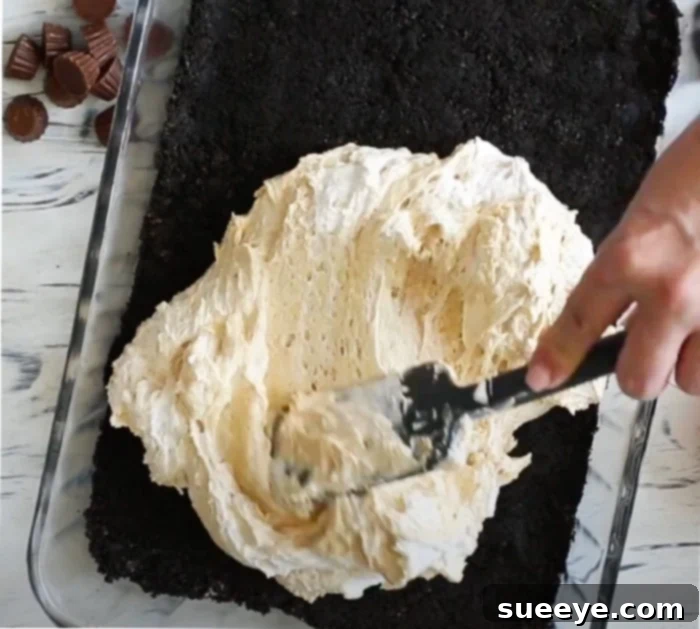 Ultimate Peanut Butter Lasagna 2 How To Make Peanut Butter Lasagna - Dessert Recipes - No Bake Recipes - Lasagna Dessert Recipes