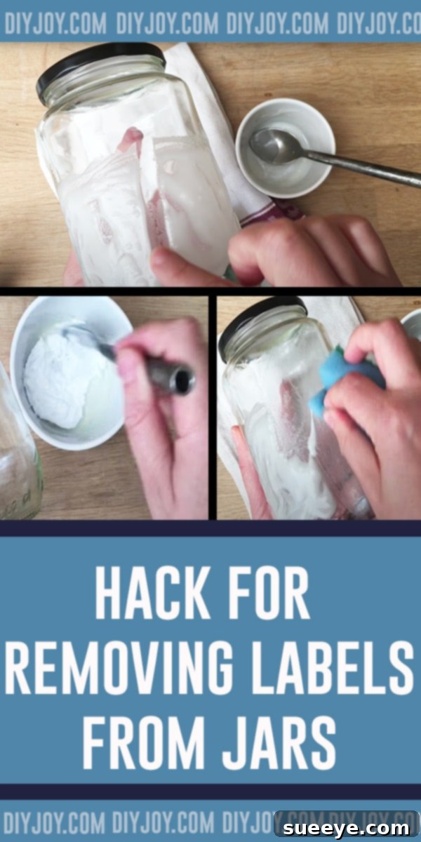 Conquer Sticky Labels on Jars 4 Hack For Removing Labels From Jars - DIY Sticky Labels on Jars