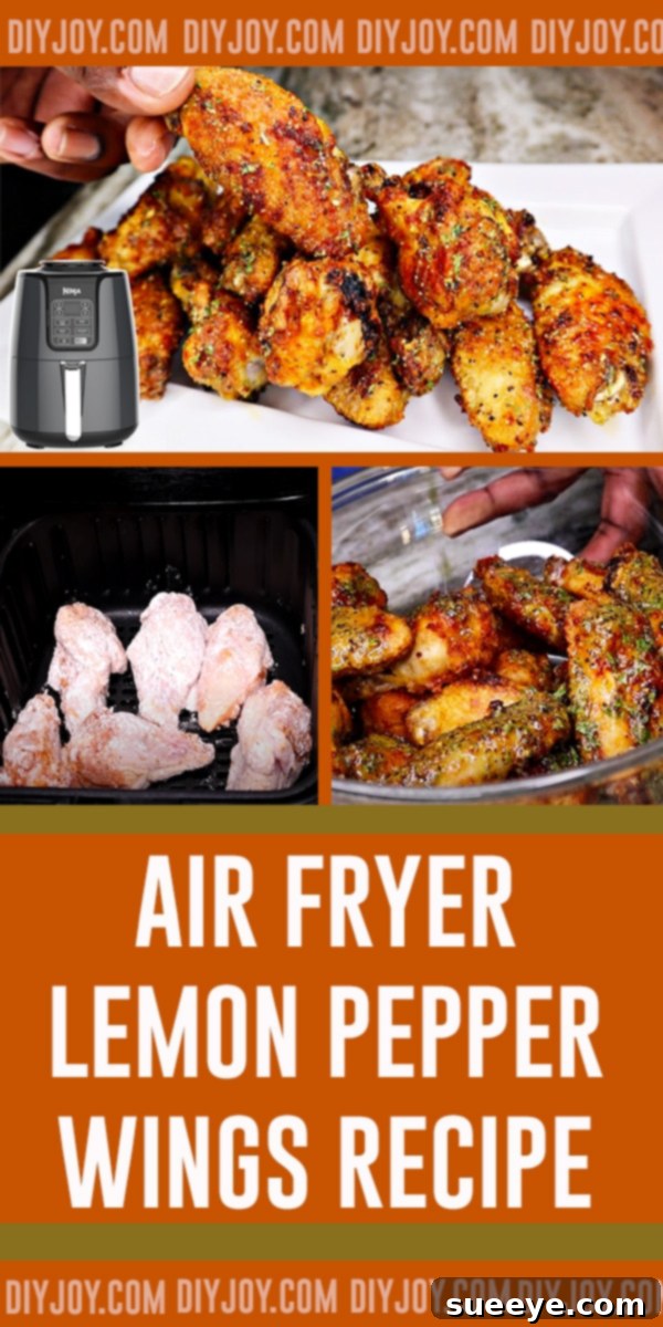 Crispy Air Fryer Lemon Pepper Wings 4 Delicious Air Fryer Lemon Pepper Wings - Homemade Perfection