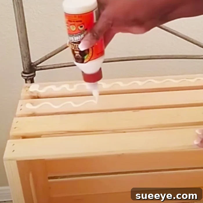 Transform Wooden Crates Into A Farmhouse Hutch 2 Easy Hutch Storage Idea - Easy To Build Furniture - Wooden Crate DIY