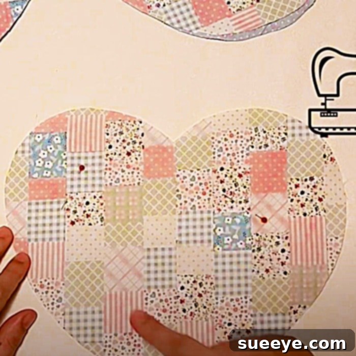 Free Oven Mitt Pattern - Fun Quilting Ideas - Quick Potholder Pattern - Learn to sew a charming heart-shaped oven mitt with this easy DIY tutorial, perfect for adding farmhouse style to your kitchen.