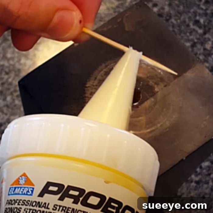 Repairing Stripped Screw Holes with Toothpicks 2 Woodworking Hacks - Quick Furniture Repair - How To Fix A Screw Hole With Toothpicks