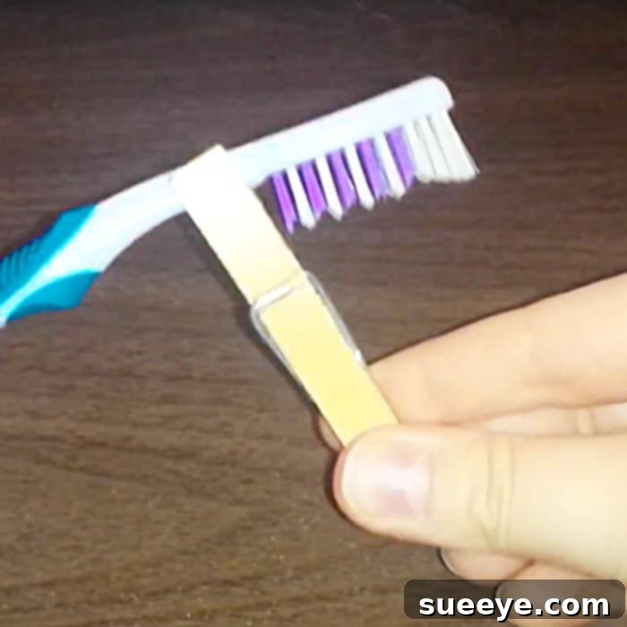 Craft a Clothespin Toothbrush Stand 3 How To Make A Toothbrush Holder With A Clothespin - Clothespin Hacks - Easy Clothespin Ideas