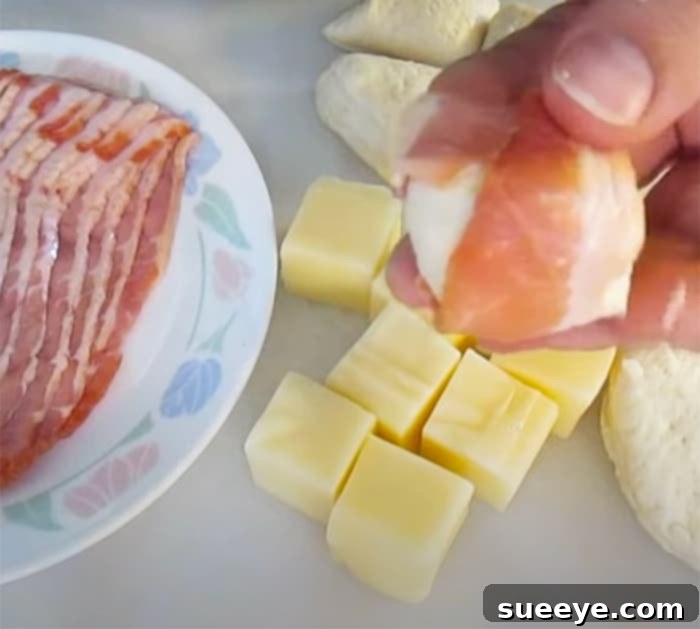 Bacon Cheese Biscuit Bombs 2 How To Make Cheesy Bacon Biscuits - Cheese Biscuit Recipes