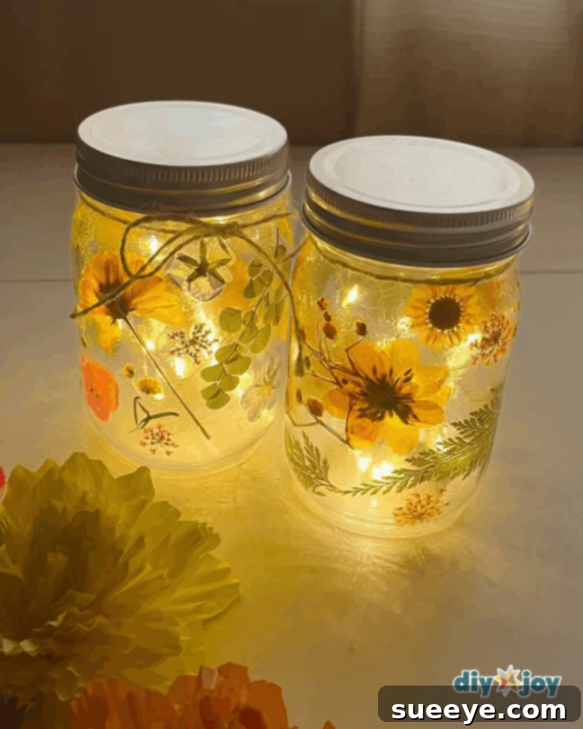 DIY Mason Jar Fairy Lights