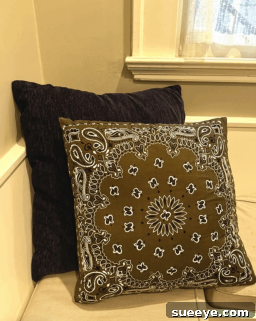 How to Sew Bandana Pillow