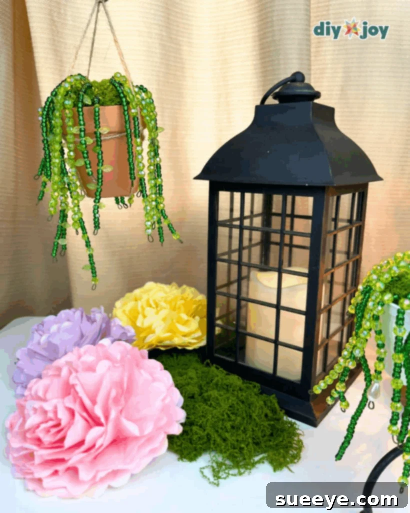 Learn How to Make Beaded Plant Tutorial