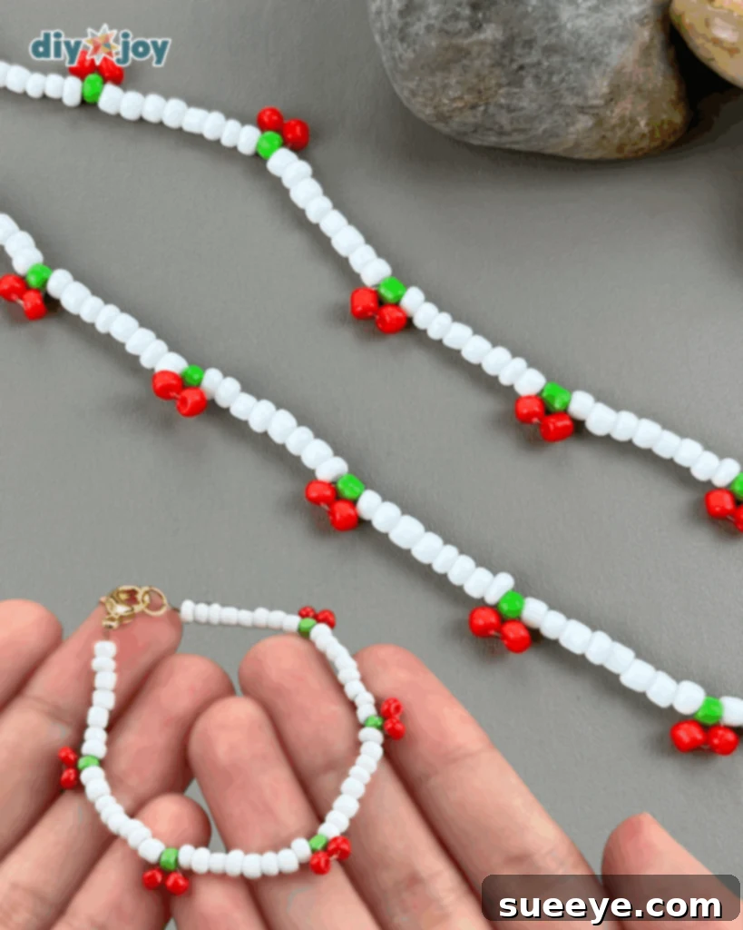 Cute Cherry Bracelet for Gifts