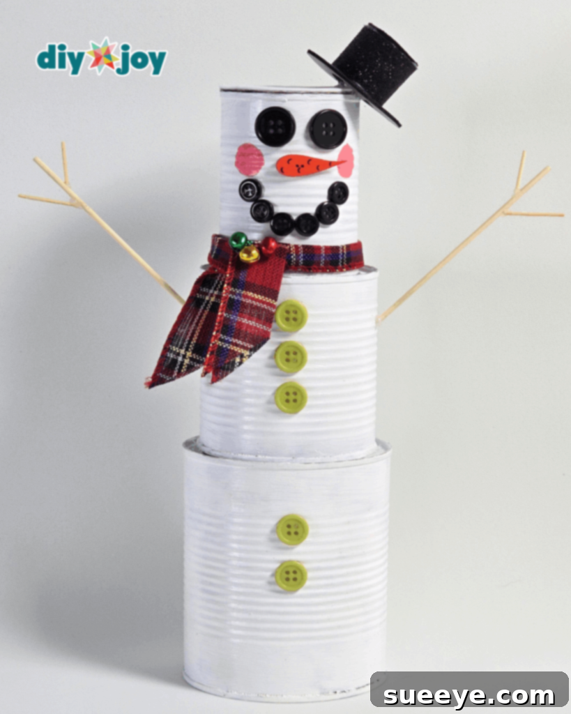 Tin Can Snowman Tutorial