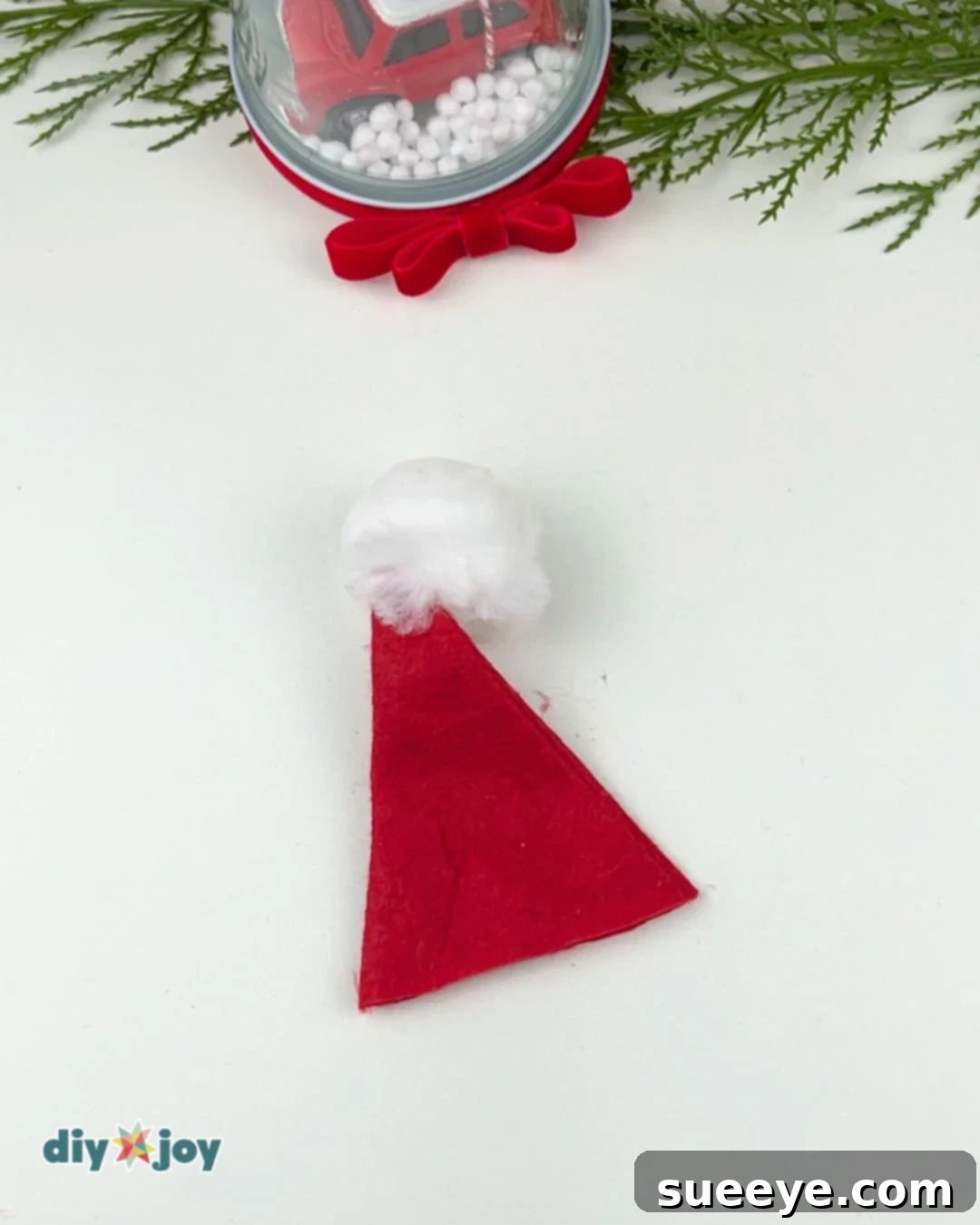 mini Santa hat for wine