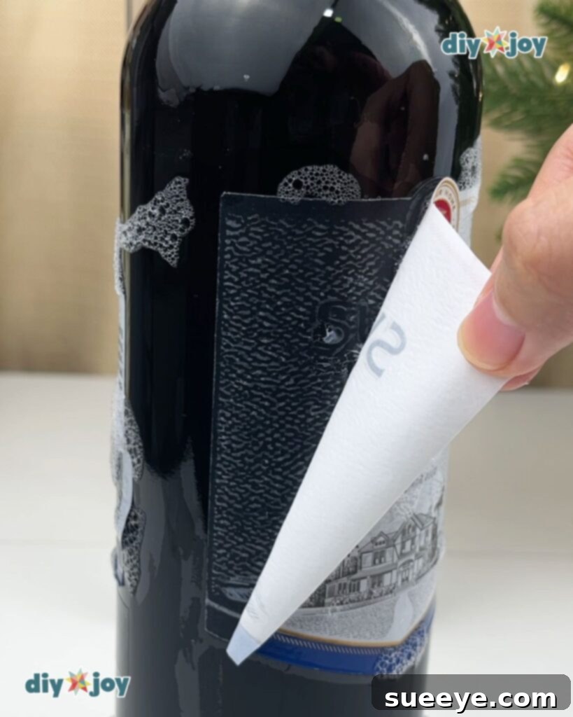 How to Remove Wine Label