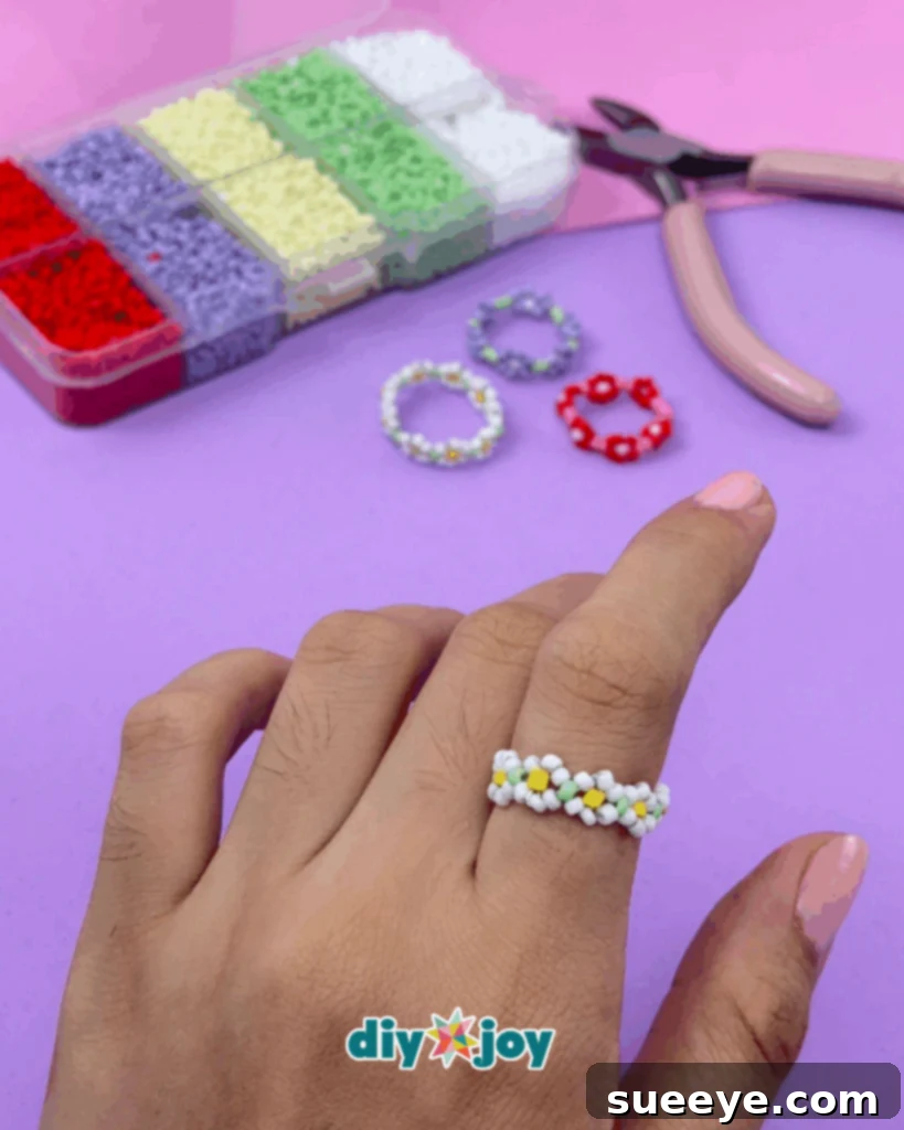 DIY Bead Ring Idea for Beginners
