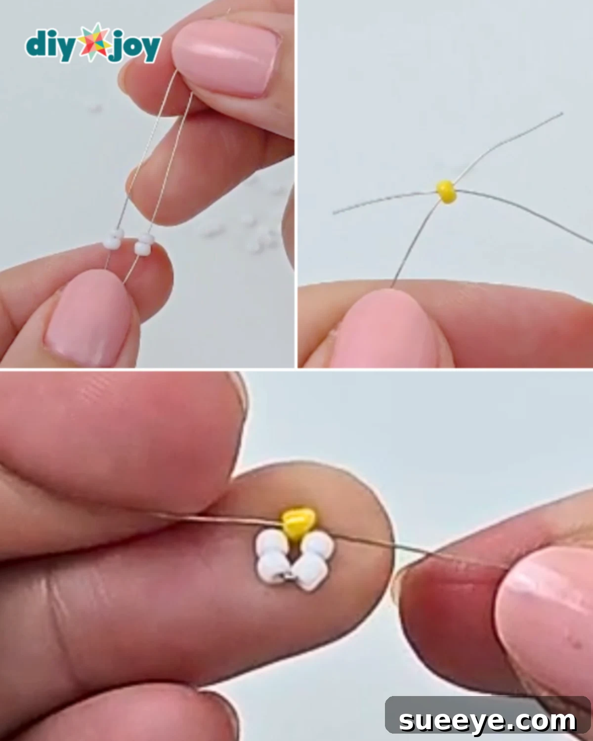 How to Make Daisy Bead Rings