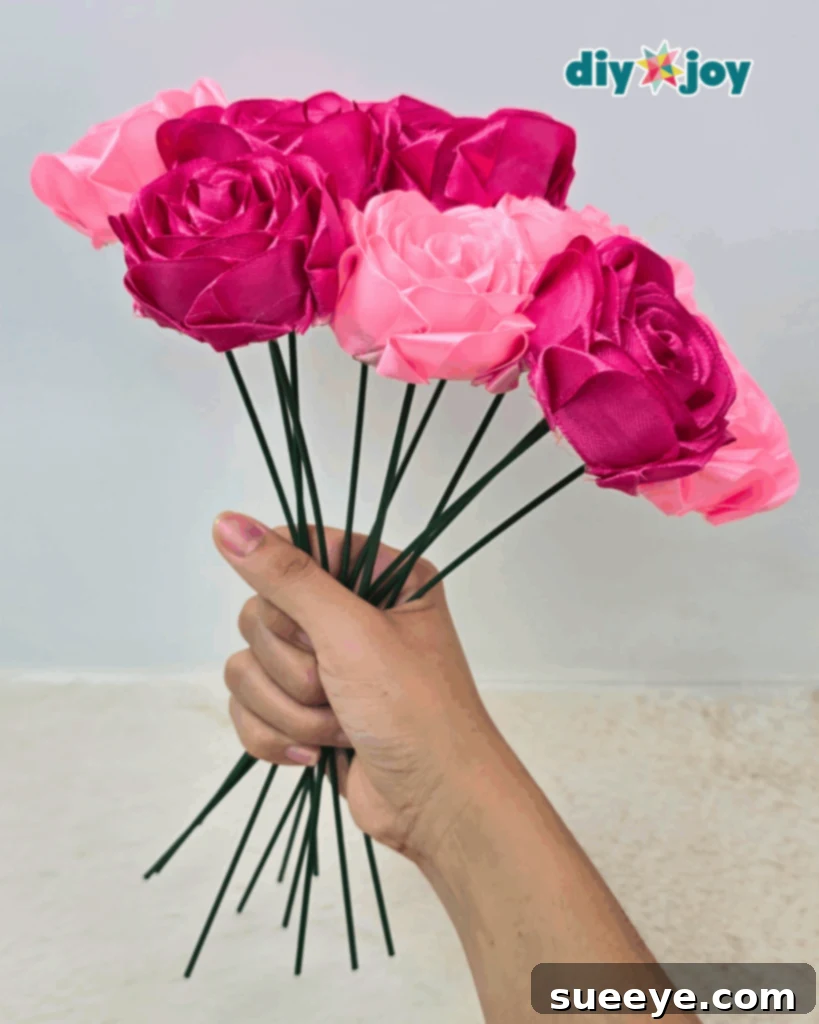 Simple Ribbon Rose Tutorial 2 Easy Realistic Ribbon Rose Tutorial
