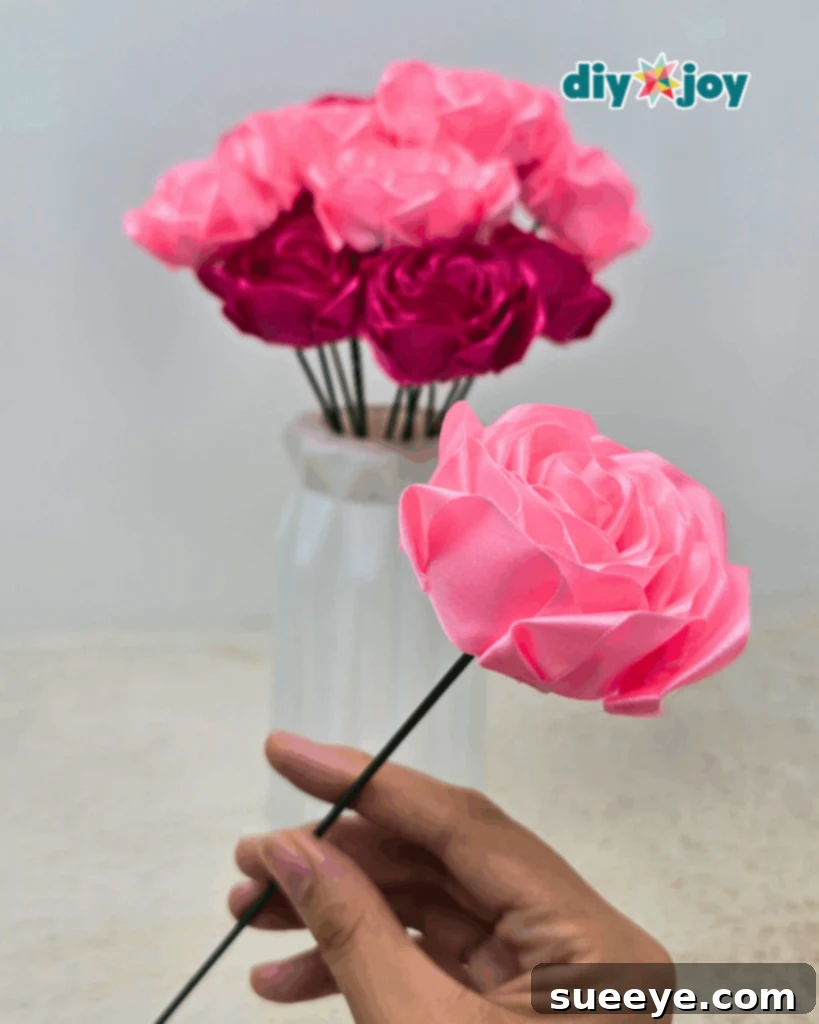 Simple Ribbon Rose Tutorial 14 Quick DIY Satin Ribbon Flower for Any Occasion